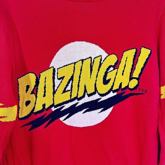 Men's The Big Bang Theory "Bazinga" Crew Neck Pullover Sweater Size Small (MS2) - Picture 4 of 9